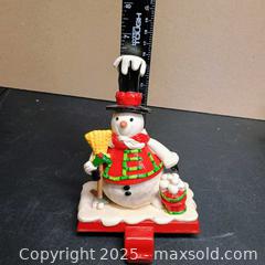 MaxSold Auction: Mantle Xmas stocking holder snowman  - Waterford (New Jersey, USA) SELLER MANAGED Downsizing Online Auction - Chew Road