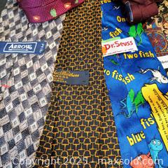 MaxSold Auction: Men's tie lot (12) Brooks Brothers  - Waterford (New Jersey, USA) SELLER MANAGED Downsizing Online Auction - Chew Road