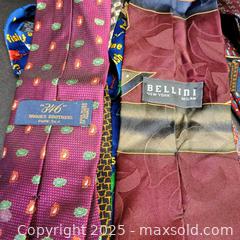 MaxSold Auction: Men's tie lot (12) Brooks Brothers  - Waterford (New Jersey, USA) SELLER MANAGED Downsizing Online Auction - Chew Road