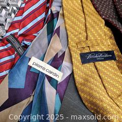 MaxSold Auction: Men's tie lot (12) Van Heusen, Pierre Cardin, Brooks Bros - Waterford (New Jersey, USA) SELLER MANAGED Downsizing Online Auction - Chew Road