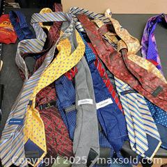 MaxSold Auction: Misc men's tie lot (15) Calvin Klein,Sean John,Nautica etc  - Waterford (New Jersey, USA) SELLER MANAGED Downsizing Online Auction - Chew Road