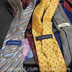 MaxSold Auction: Misc men's tie lot (15) Calvin Klein,Sean John,Nautica etc  - Waterford (New Jersey, USA) SELLER MANAGED Downsizing Online Auction - Chew Road