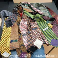 MaxSold Auction: Misc men's ties lot (15) Claiborne, Pierre Cardin, polo Jos A bank erc - Waterford (New Jersey, USA) SELLER MANAGED Downsizing Online Auction - Chew Road