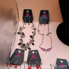 MaxSold Auction: Paparazzi earring and necklace set Lot (10) - Waterford (New Jersey, USA) SELLER MANAGED Downsizing Online Auction - Chew Road