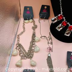 MaxSold Auction: Paparazzi Earring and Necklace set lot New (10) - Waterford (New Jersey, USA) SELLER MANAGED Downsizing Online Auction - Chew Road