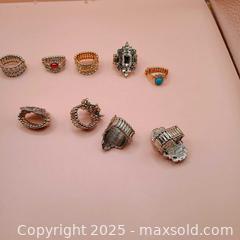 MaxSold Auction: Paparazzi stretch ring lot (12) - Waterford (New Jersey, USA) SELLER MANAGED Downsizing Online Auction - Chew Road