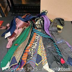 MaxSold Auction: Ties lot (14)Pierre Cardin,Fox Hill etc  - Waterford (New Jersey, USA) SELLER MANAGED Downsizing Online Auction - Chew Road