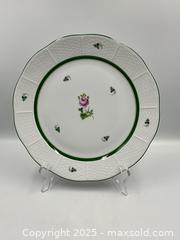 MaxSold Auction: 12 Herand Hand painted Porcelain &#34;Vienna Rose&#34; pattern Dinner Plates - Oakville (Ontario, Canada) PARTNER MANAGED Estate Sale Online Auction - Lakeshore Road West (Shipping Available)                     