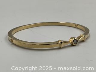 MaxSold Auction: 14k Gold and Diamond Cuff Bracelet - Oakville (Ontario, Canada) PARTNER MANAGED Estate Sale Online Auction - Lakeshore Road West (Shipping Available)                     