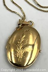 MaxSold Auction: 14K Gold Locket on an 8K Gold Chain - Oakville (Ontario, Canada) PARTNER MANAGED Estate Sale Online Auction - Lakeshore Road West (Shipping Available)                     