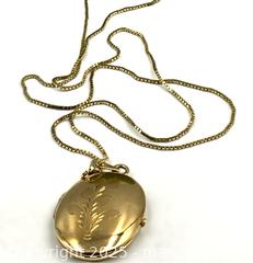 MaxSold Auction: 14K Gold Locket on an 8K Gold Chain - Oakville (Ontario, Canada) PARTNER MANAGED Estate Sale Online Auction - Lakeshore Road West (Shipping Available)                     