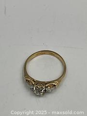 MaxSold Auction: 18K Gold and Diamond Engagement Ring. Size 7 - Oakville (Ontario, Canada) PARTNER MANAGED Estate Sale Online Auction - Lakeshore Road West (Shipping Available)                     