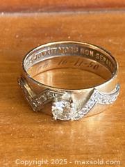 MaxSold Auction: 18K Yellow Gold Ring with Diamonds. Size 8 - Oakville (Ontario, Canada) PARTNER MANAGED Estate Sale Online Auction - Lakeshore Road West (Shipping Available)                     