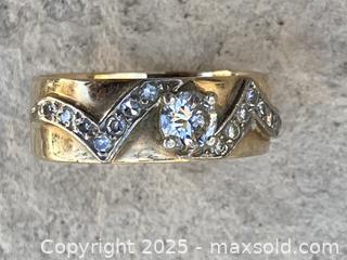 MaxSold Auction: 18K Yellow Gold Ring with Diamonds. Size 8 - Oakville (Ontario, Canada) PARTNER MANAGED Estate Sale Online Auction - Lakeshore Road West (Shipping Available)                     