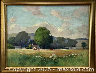 MaxSold Auction: Antique English Impressionist Oil on canvas. Circa 1895  - Oakville (Ontario, Canada) PARTNER MANAGED Estate Sale Online Auction - Lakeshore Road West (Shipping Available)                     