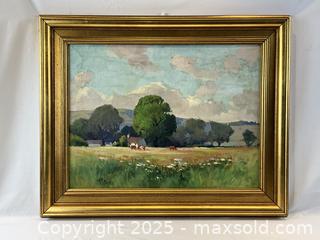 MaxSold Auction: Antique English Impressionist Oil on canvas. Circa 1895  - Oakville (Ontario, Canada) PARTNER MANAGED Estate Sale Online Auction - Lakeshore Road West (Shipping Available)                     