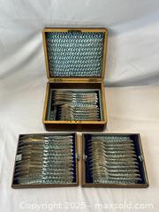 MaxSold Auction: Antique Fish Service for 17 in Original Fitted Lined Box - Oakville (Ontario, Canada) PARTNER MANAGED Estate Sale Online Auction - Lakeshore Road West (Shipping Available)                     