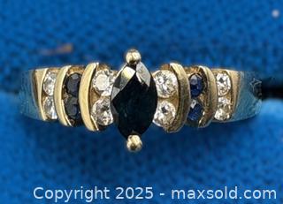 MaxSold Auction: Birks 14K Gold Engagement Ring with Diamonds and Sapphire. Size 6.5 - Oakville (Ontario, Canada) PARTNER MANAGED Estate Sale Online Auction - Lakeshore Road West (Shipping Available)                     