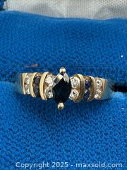 MaxSold Auction: Birks 14K Gold Engagement Ring with Diamonds and Sapphire. Size 6.5 - Oakville (Ontario, Canada) PARTNER MANAGED Estate Sale Online Auction - Lakeshore Road West (Shipping Available)                     