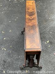 MaxSold Auction: Burled Walnut Antique SUTHERLAND Table - Oakville (Ontario, Canada) PARTNER MANAGED Estate Sale Online Auction - Lakeshore Road West (Shipping Available)                     