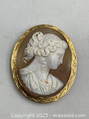 MaxSold Auction: Classical Carved Cameo 10K Solid Gold Brooch  - Oakville (Ontario, Canada) PARTNER MANAGED Estate Sale Online Auction - Lakeshore Road West (Shipping Available)                     