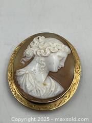 MaxSold Auction: Classical Carved Cameo 10K Solid Gold Brooch  - Oakville (Ontario, Canada) PARTNER MANAGED Estate Sale Online Auction - Lakeshore Road West (Shipping Available)                     