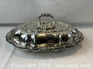 MaxSold Auction: Heavy PAIR of Antique BARKER ELLIS English Silver Plated Entre Dishes - Oakville (Ontario, Canada) PARTNER MANAGED Estate Sale Online Auction - Lakeshore Road West (Shipping Available)                     