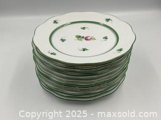 MaxSold Auction: Herend Hand Painted Porcelain &#34;Vienna Rose&#34; Pattern Side Plates - Oakville (Ontario, Canada) PARTNER MANAGED Estate Sale Online Auction - Lakeshore Road West (Shipping Available)                     