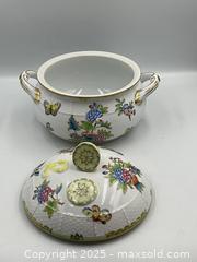 MaxSold Auction: Herend Porcelain Lidded Mini Tureen &#34;Queen Victoria&#34; Pattern - Oakville (Ontario, Canada) PARTNER MANAGED Estate Sale Online Auction - Lakeshore Road West (Shipping Available)                     