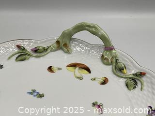 MaxSold Auction: HEREND Porcelain Platter &#34;Market Garden&#34; Pattern  - Oakville (Ontario, Canada) PARTNER MANAGED Estate Sale Online Auction - Lakeshore Road West (Shipping Available)                     