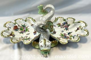 MaxSold Auction: Herend Porcelain Serving Dish - Koi with Shell  - Oakville (Ontario, Canada) PARTNER MANAGED Estate Sale Online Auction - Lakeshore Road West (Shipping Available)                     