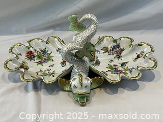 MaxSold Auction: Herend Porcelain Serving Dish - Koi with Shell  - Oakville (Ontario, Canada) PARTNER MANAGED Estate Sale Online Auction - Lakeshore Road West (Shipping Available)                     
