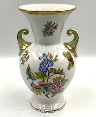 MaxSold Auction: Herend Porcelain Vase &#34;Queen Victoria&#34; Pattern - Oakville (Ontario, Canada) PARTNER MANAGED Estate Sale Online Auction - Lakeshore Road West (Shipping Available)                     