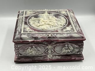 MaxSold Auction: Large INCOLAY Stone Jewellery Box - Oakville (Ontario, Canada) PARTNER MANAGED Estate Sale Online Auction - Lakeshore Road West (Shipping Available)                     