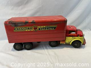 MaxSold Auction: Large Vintage Wyandotte Van Lines Pressed Steel Toy Truck and Trailer - Oakville (Ontario, Canada) PARTNER MANAGED Estate Sale Online Auction - Lakeshore Road West (Shipping Available)                     