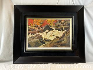 MaxSold Auction: Limited Edition, Numbered and Signed Print  &#34;Below Ragged Falls&#34; by A J. Casson - Oakville (Ontario, Canada) PARTNER MANAGED Estate Sale Online Auction - Lakeshore Road West (Shipping Available)                     