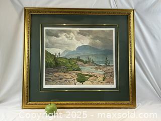 MaxSold Auction: Limited Edition, Numbered and Signed Print &#34;Cloche Hills&#34; by A J. Casson - Oakville (Ontario, Canada) PARTNER MANAGED Estate Sale Online Auction - Lakeshore Road West (Shipping Available)                     