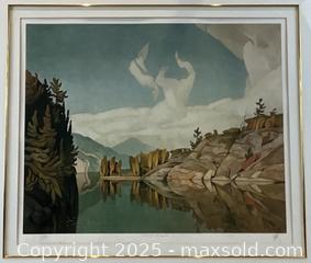MaxSold Auction: Limited Edition, Numbered and Signed Print  &#34;Morning on the Key River&#34; by A J. Casson - Oakville (Ontario, Canada) PARTNER MANAGED Estate Sale Online Auction - Lakeshore Road West (Shipping Available)                     