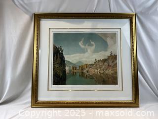 MaxSold Auction: Limited Edition, Numbered and Signed Print  &#34;Morning on the Key River&#34; by A J. Casson - Oakville (Ontario, Canada) PARTNER MANAGED Estate Sale Online Auction - Lakeshore Road West (Shipping Available)                     