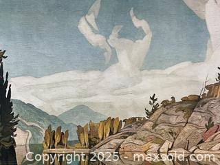 MaxSold Auction: Limited Edition, Numbered and Signed Print  &#34;Morning on the Key River&#34; by A J. Casson - Oakville (Ontario, Canada) PARTNER MANAGED Estate Sale Online Auction - Lakeshore Road West (Shipping Available)                     