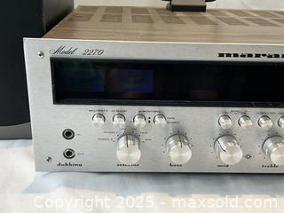 MaxSold Auction: Marantz model 2270 receiver with pair of Klipsch Speakers - Oakville (Ontario, Canada) PARTNER MANAGED Estate Sale Online Auction - Lakeshore Road West (Shipping Available)                     