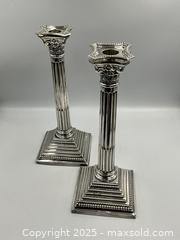 MaxSold Auction: Pair of ENGLISH STERLING Silver Candlestick Holders - Oakville (Ontario, Canada) PARTNER MANAGED Estate Sale Online Auction - Lakeshore Road West (Shipping Available)                     