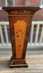 MaxSold Auction: Parquetry Inlaid Wood Decorative Louis XVI Display Column - Oakville (Ontario, Canada) PARTNER MANAGED Estate Sale Online Auction - Lakeshore Road West (Shipping Available)                     