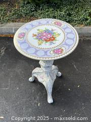 MaxSold Auction: Porcelain Side Table Hand Painted German circa 1950 - Oakville (Ontario, Canada) PARTNER MANAGED Estate Sale Online Auction - Lakeshore Road West (Shipping Available)                     