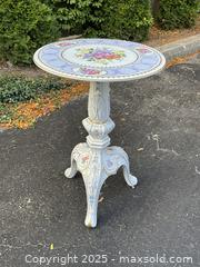 MaxSold Auction: Porcelain Side Table Hand Painted German circa 1950 - Oakville (Ontario, Canada) PARTNER MANAGED Estate Sale Online Auction - Lakeshore Road West (Shipping Available)                     
