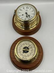 MaxSold Auction: Schatz Marine Barometer and Marine Clock - Oakville (Ontario, Canada) PARTNER MANAGED Estate Sale Online Auction - Lakeshore Road West (Shipping Available)                     
