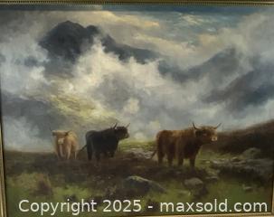 MaxSold Auction: Signed Daniel Sherrin (1869-1940) Original Oil on Canvas.   - Oakville (Ontario, Canada) PARTNER MANAGED Estate Sale Online Auction - Lakeshore Road West (Shipping Available)                     