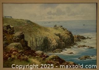 MaxSold Auction: Signed Frederick Parr Watercolour. (1887-1970. Original Watercolour of Cliffs in England) - Oakville (Ontario, Canada) PARTNER MANAGED Estate Sale Online Auction - Lakeshore Road West (Shipping Available)                     
