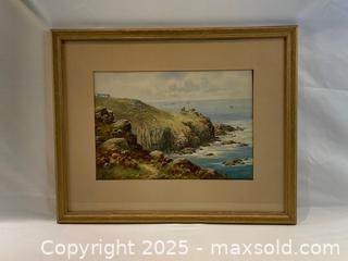 MaxSold Auction: Signed Frederick Parr Watercolour. (1887-1970. Original Watercolour of Cliffs in England) - Oakville (Ontario, Canada) PARTNER MANAGED Estate Sale Online Auction - Lakeshore Road West (Shipping Available)                     