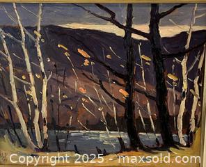 MaxSold Auction: Signed Horace Valentine VICK (1902-1980) Original Oil on Board - Oakville (Ontario, Canada) PARTNER MANAGED Estate Sale Online Auction - Lakeshore Road West (Shipping Available)                     